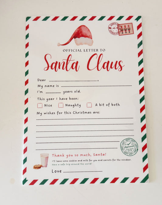 Reuseable Santa Letter