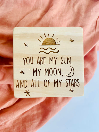 Personalised Wooden Boho Blocks