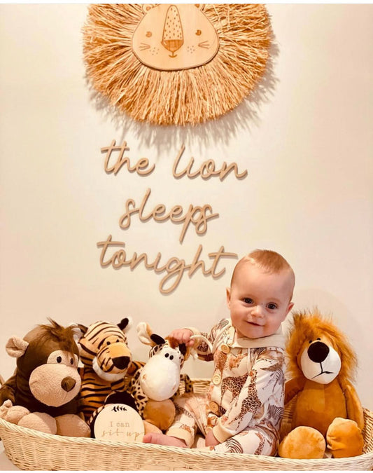 the lion sleeps tonight wall plaque