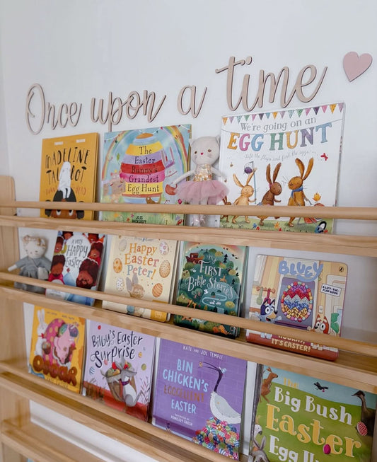Once upon a time + heart wall plaque