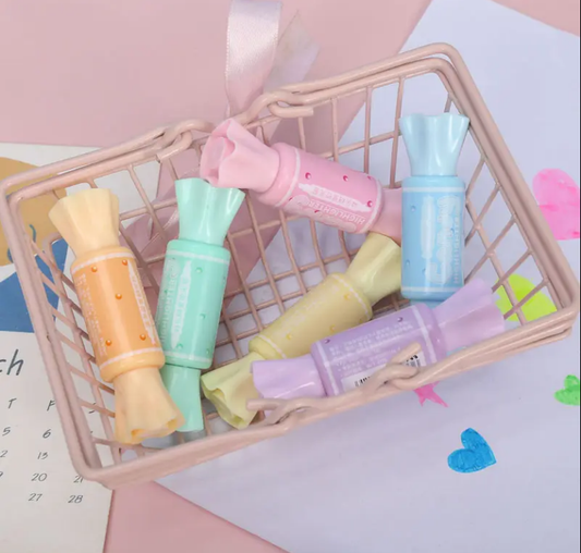 Candy Shape Highlighter with Double Head (6 colours per set)