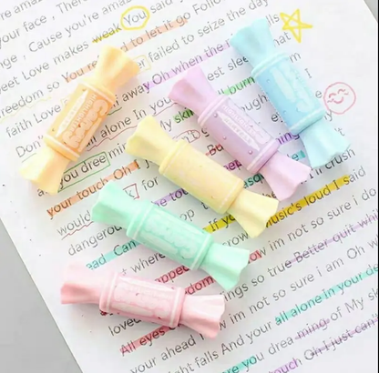 Candy Shape Highlighter with Double Head (6 colours per set)