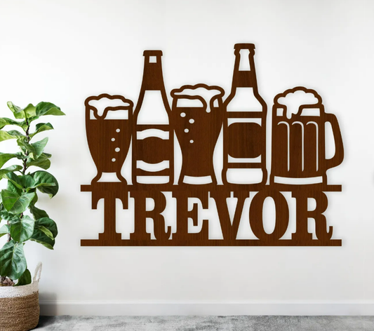 Beer Name Sign