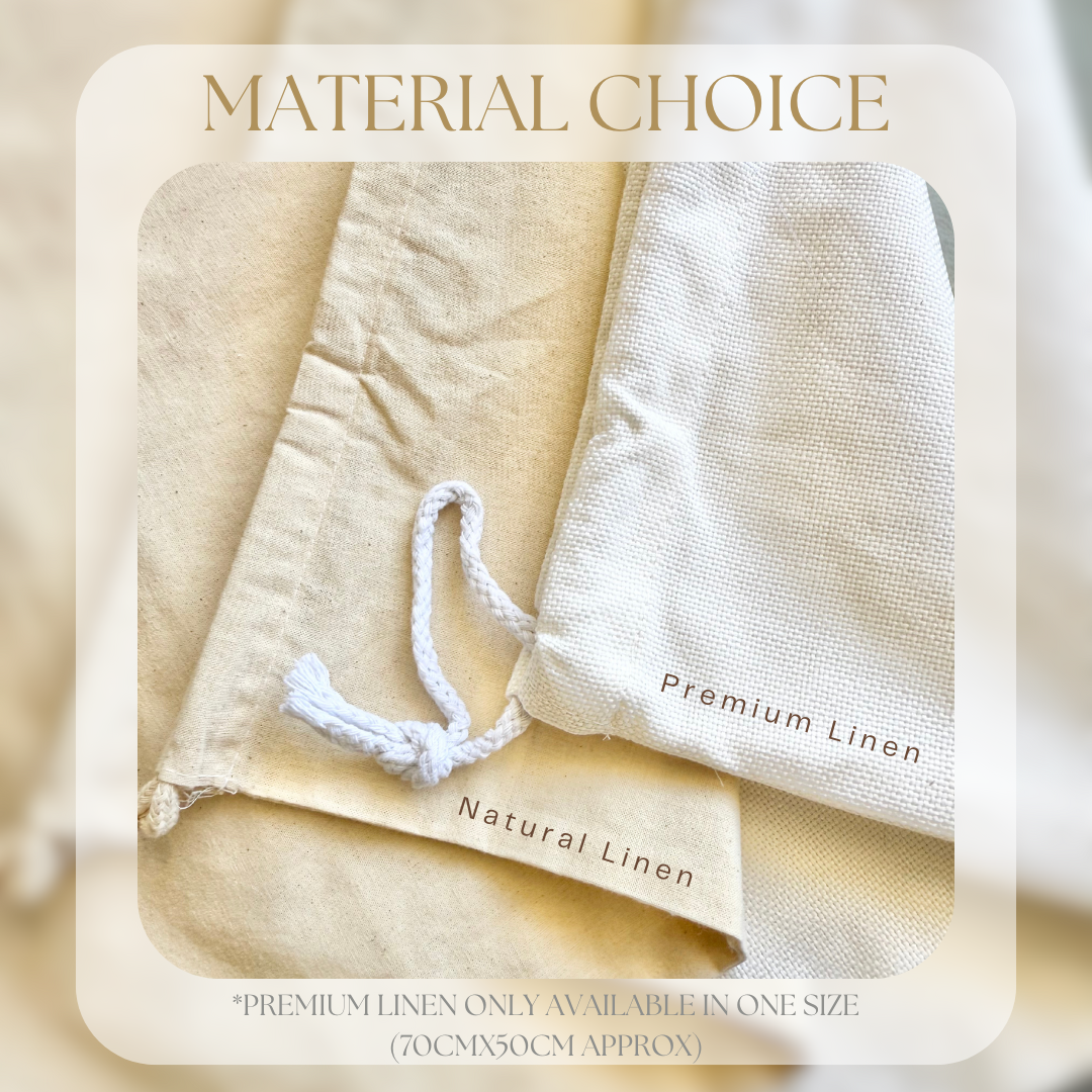 Monogram Linen Santa Sack