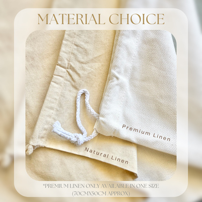 Monogram Linen Santa Sack