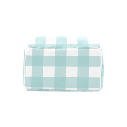 Personalised Diaper Bag - Blue Check