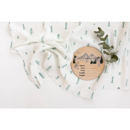 Adventure Awaits Swaddle - Signature Tree - Timber Tinkers