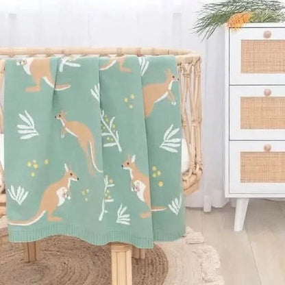 Australiana Blanket - Kangaroo - Timber Tinkers