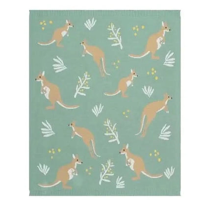 Australiana Blanket - Kangaroo - Timber Tinkers