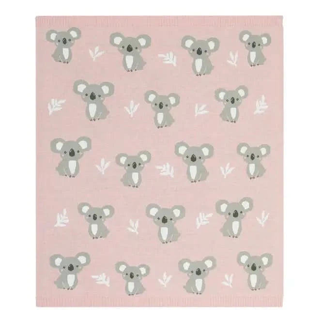 Australiana Blanket - Pink Koala - Timber Tinkers