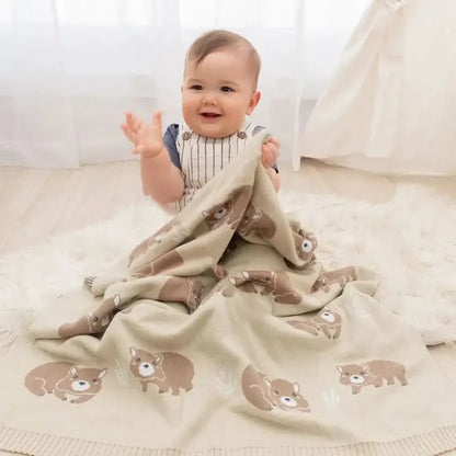 Australiana Blanket - Wombat - Timber Tinkers