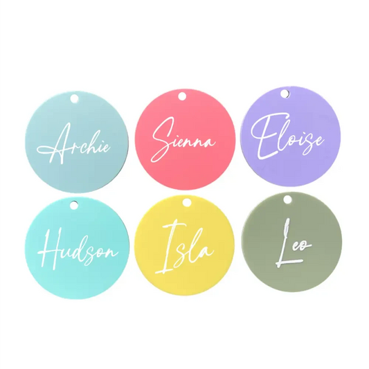 Bag Tag - Circle - Timber Tinkers