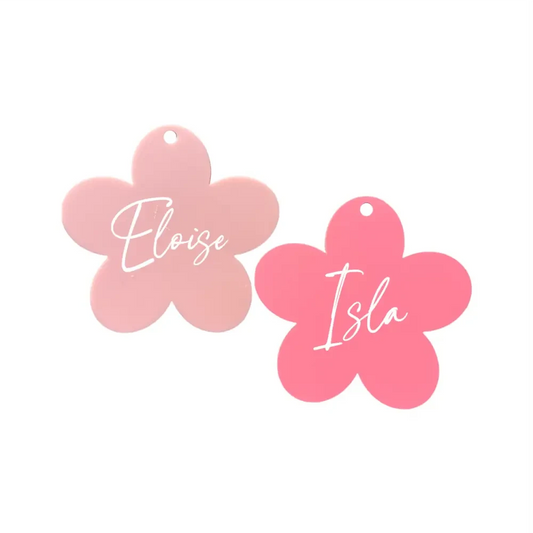 Bag Tag - Flower - Timber Tinkers