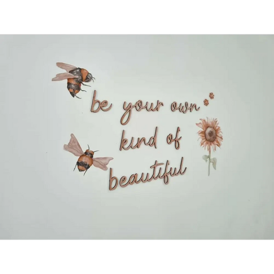 be your own kind of beautiful wall plaque - Timber Tinkers