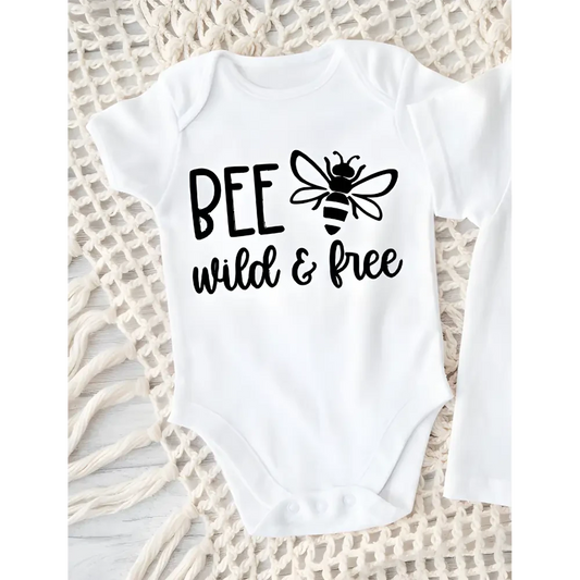 Bee wild and free Onesie - Size 6-12 Months