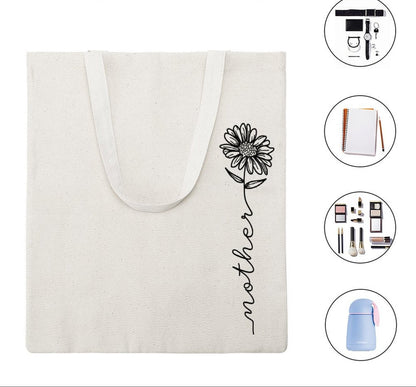 Personalised Mother Floral Tote Bag
