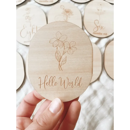 Birth Flower Milestone Set - Timber Tinkers