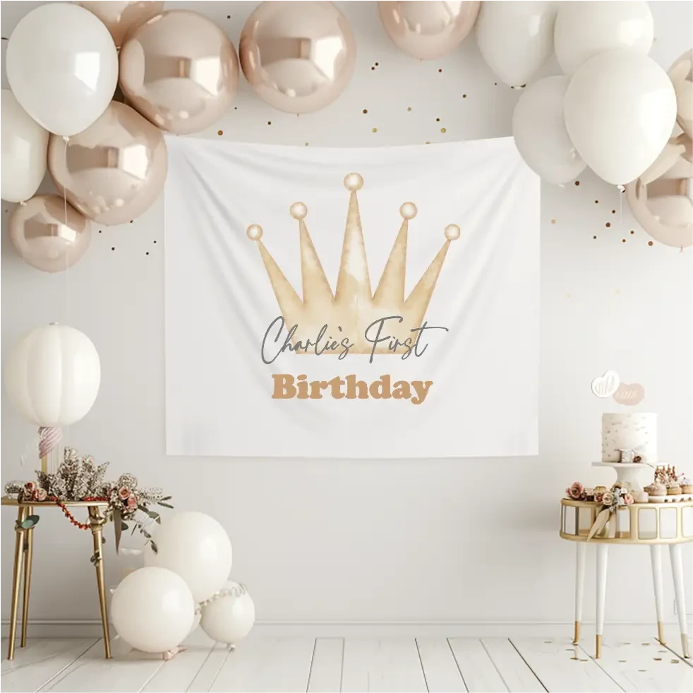 Birthday Banner - Crown - Timber Tinkers