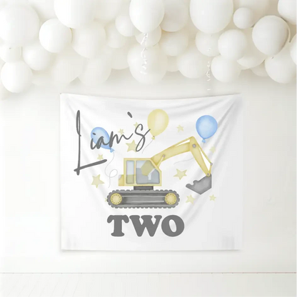 Birthday Banner - Digger - Timber Tinkers