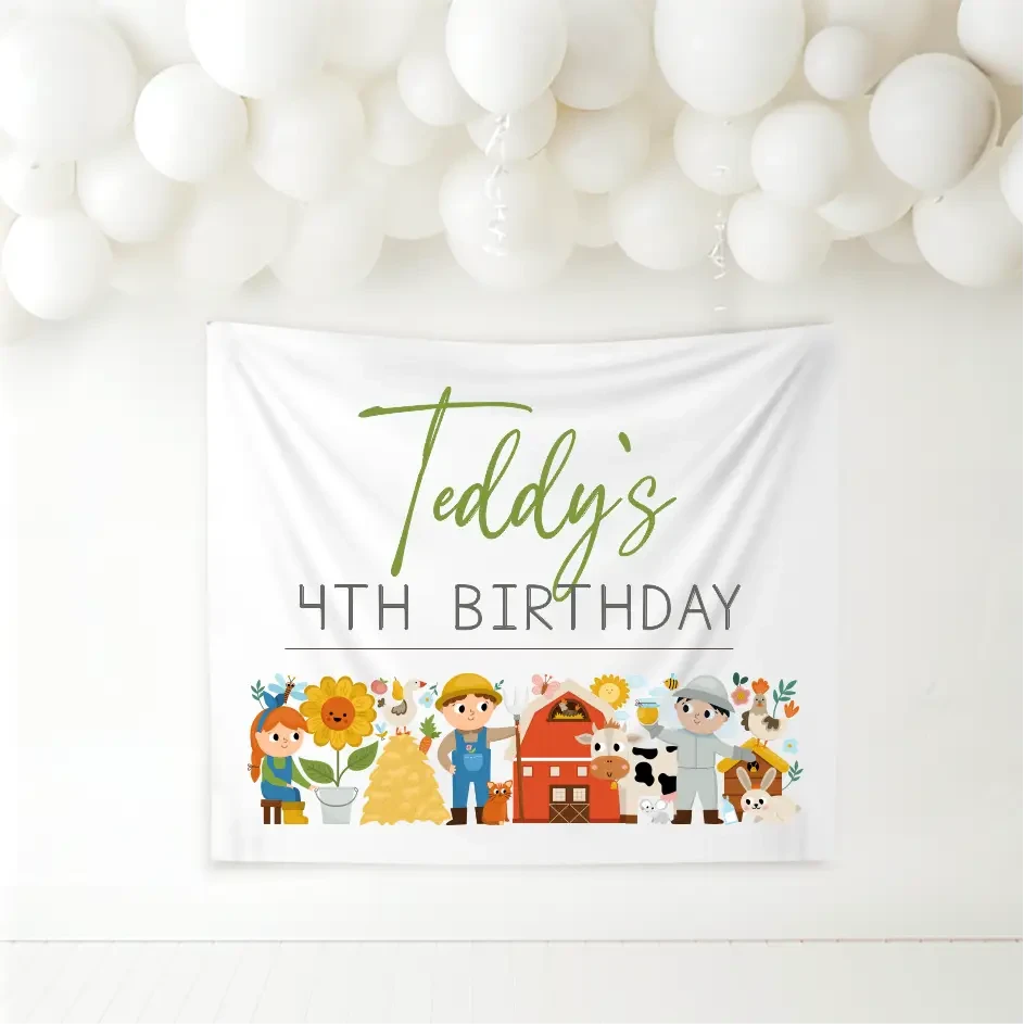 Birthday Banner - Farm - Timber Tinkers