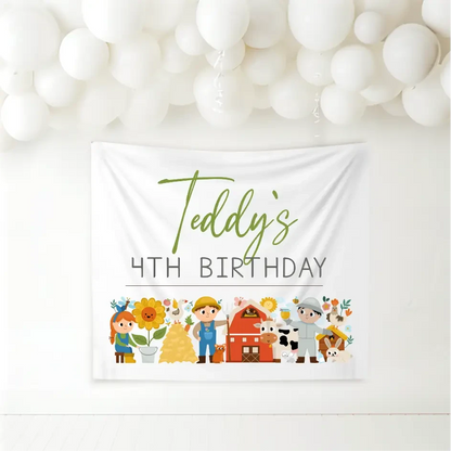 Birthday Banner - Farm - Timber Tinkers