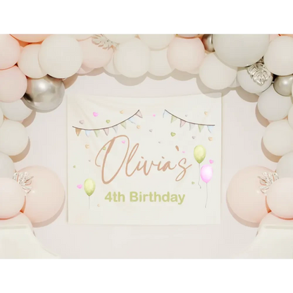 Birthday Banner - Heart Confetti - Timber Tinkers