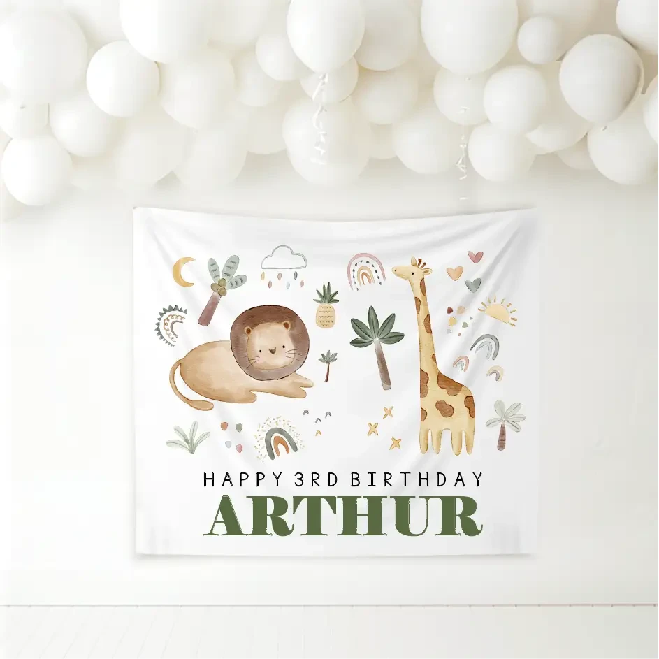 Birthday Banner - Safari - Timber Tinkers
