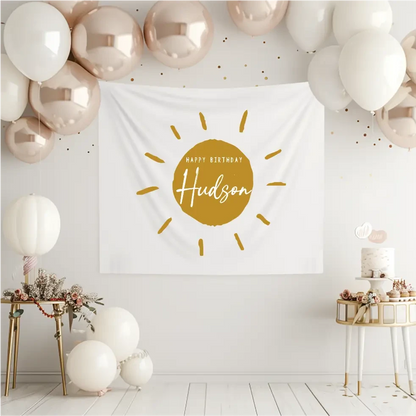 Birthday Banner - Sun - Timber Tinkers