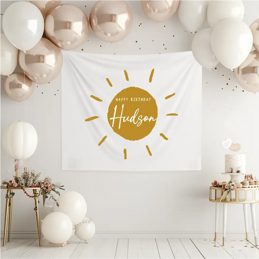 Birthday Banner - Sun - Timber Tinkers