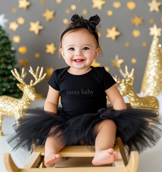 Black Santa Baby Onesie