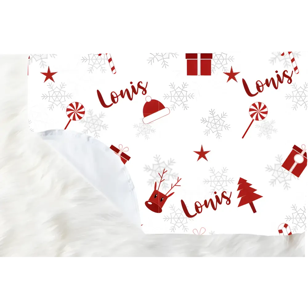 Blanket - Candy Cane Christmas Decorations - Timber Tinkers