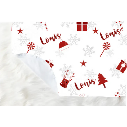 Blanket - Candy Cane Christmas Decorations - Timber Tinkers