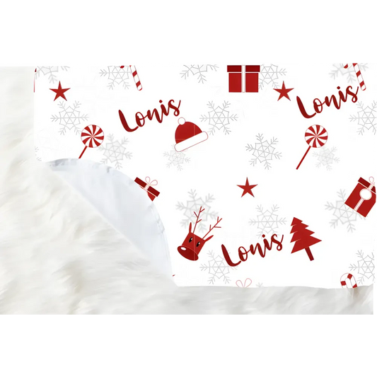 Blanket - Candy Cane Christmas Decorations - Timber Tinkers