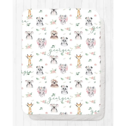 Blanket - Floral Animal - Timber Tinkers