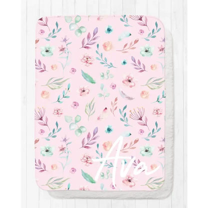 Blanket - Pink Floral - Timber Tinkers