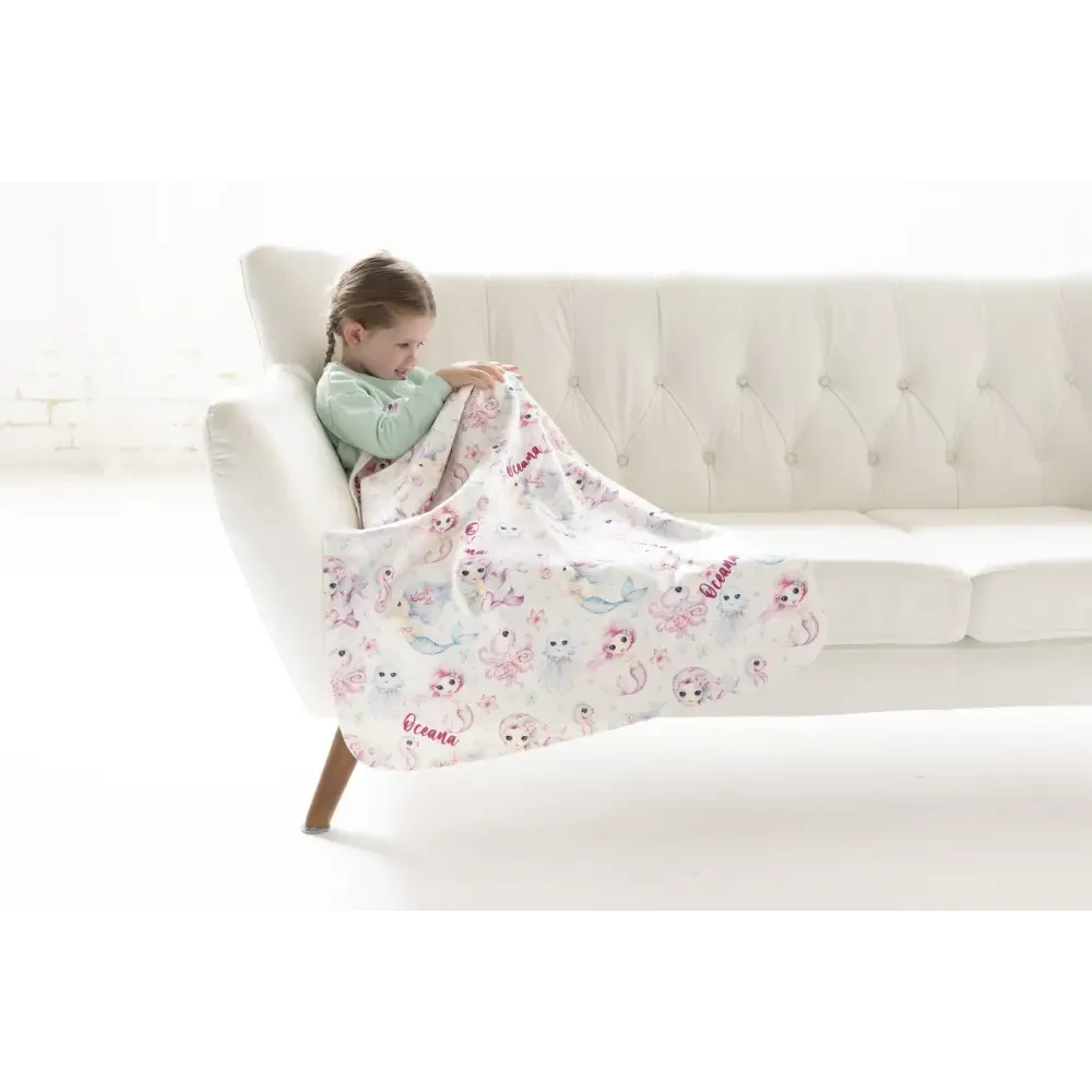 Blanket - Pink Mermaid - Timber Tinkers