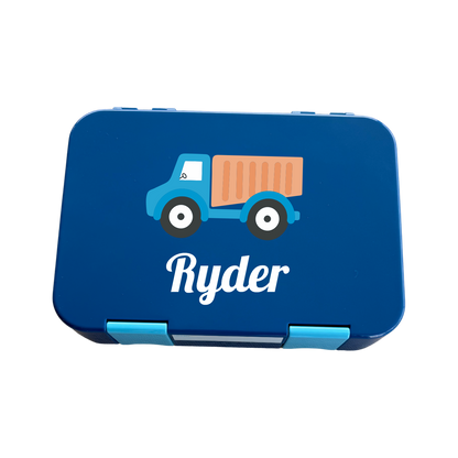 Personalised Lunch Boxes - Blue Truck