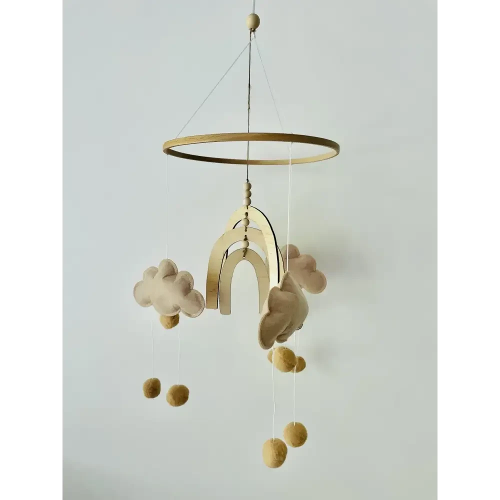 Boho Rainbow Nursery Mobile - Timber Tinkers