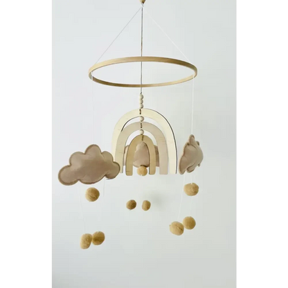 Boho Rainbow Nursery Mobile - Timber Tinkers