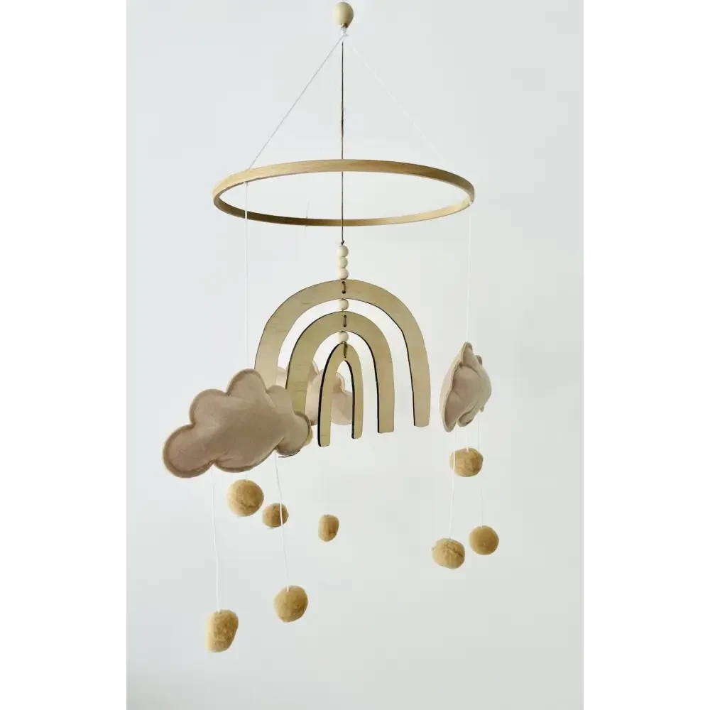 Boho Rainbow Nursery Mobile - Timber Tinkers