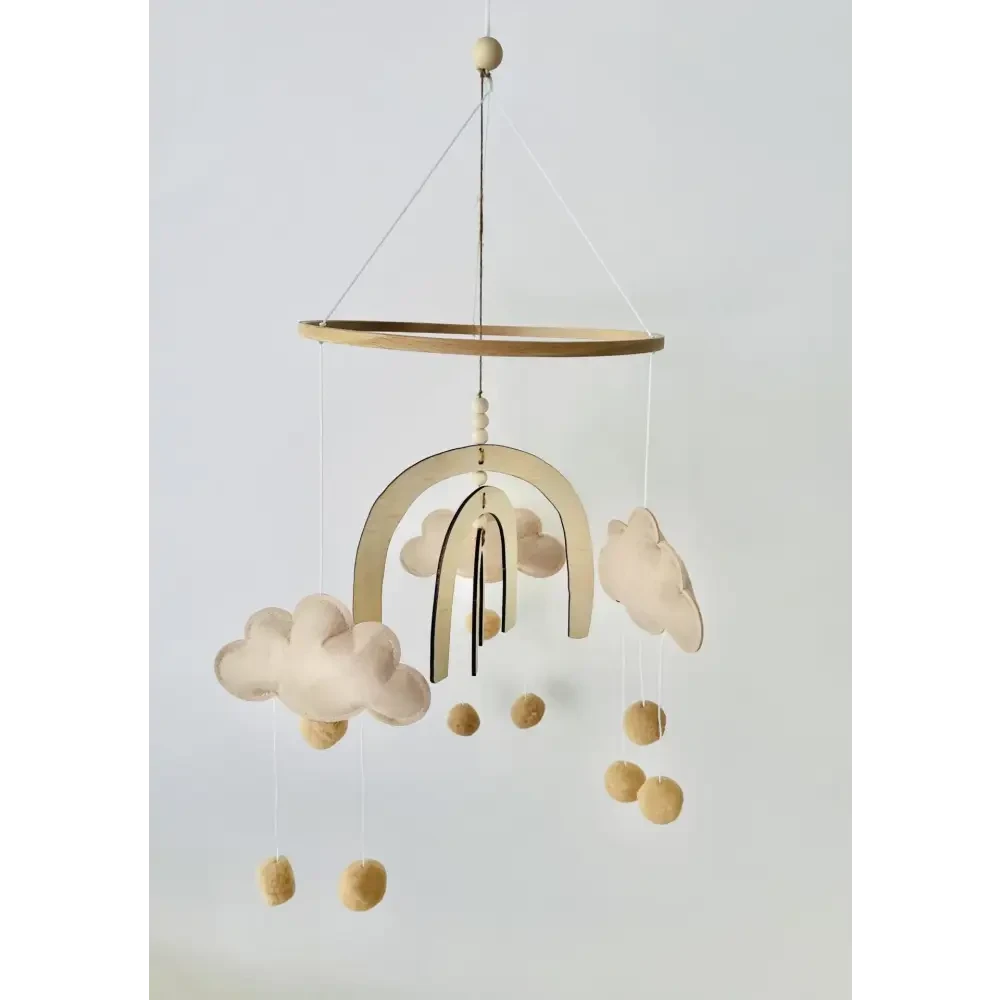 Boho Rainbow Nursery Mobile - Timber Tinkers