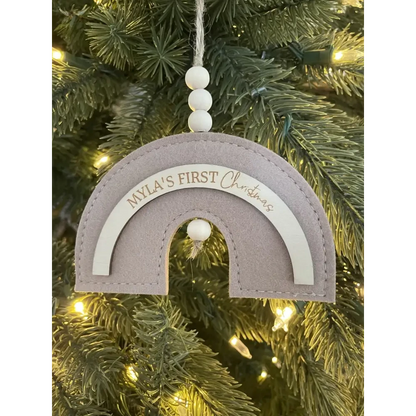 Boho Rainbow Ornament - Timber Tinkers