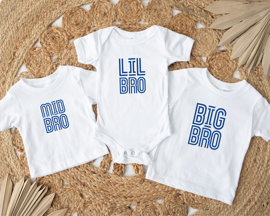 Bro Blue White Tshirt
