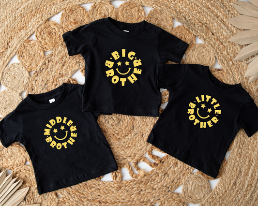 Brother Smiley Black Tshirt