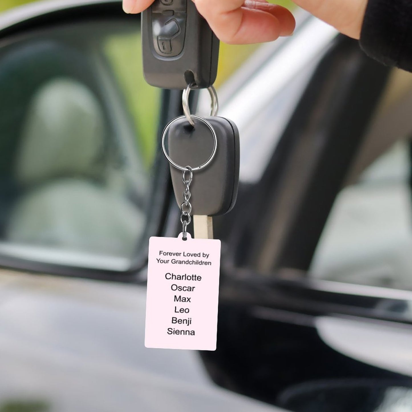 Personalised Keychain - Pink Heart