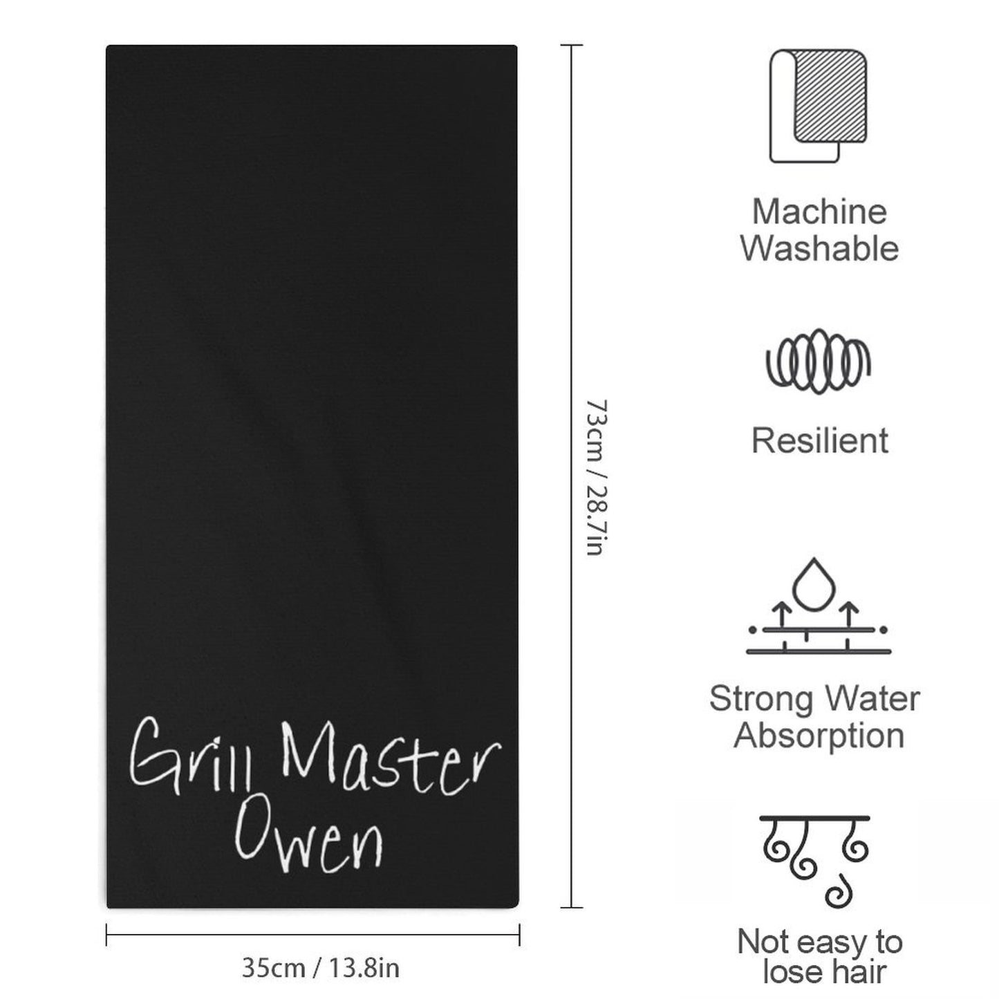 Personalised Grill Master Towel