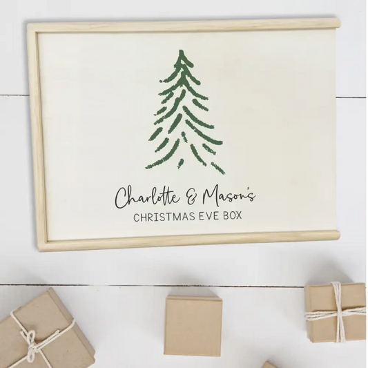 Christmas Box - Green Tree - Timber Tinkers