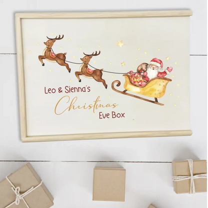 Christmas Box - Santa Sleigh - Timber Tinkers