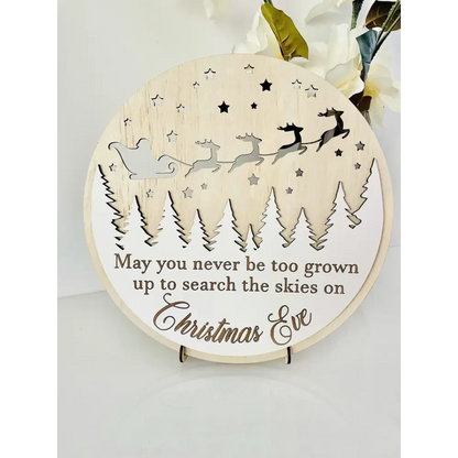 Christmas Eve Sign - Timber Tinkers