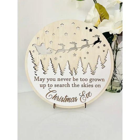 Christmas Eve Sign - Timber Tinkers